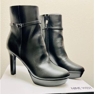 NEW never worn! Nine West Gripe Women's High Heel Ankle Boots sz9